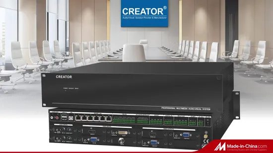 Programmable Multimedia Central Controller with Built-in Matrix Switcher Audio/Video Office Equipment